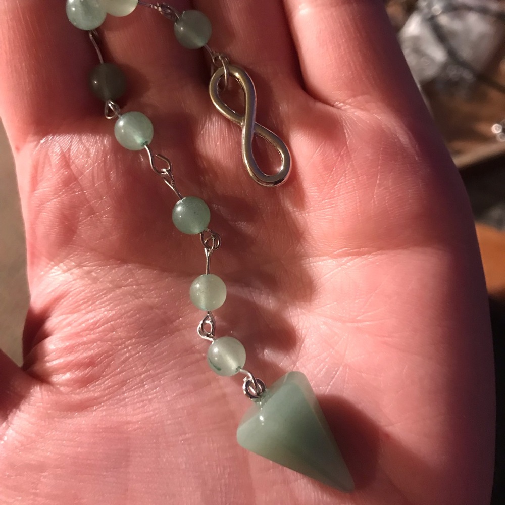 Green Aventurine Handmade Crystal Pendulum